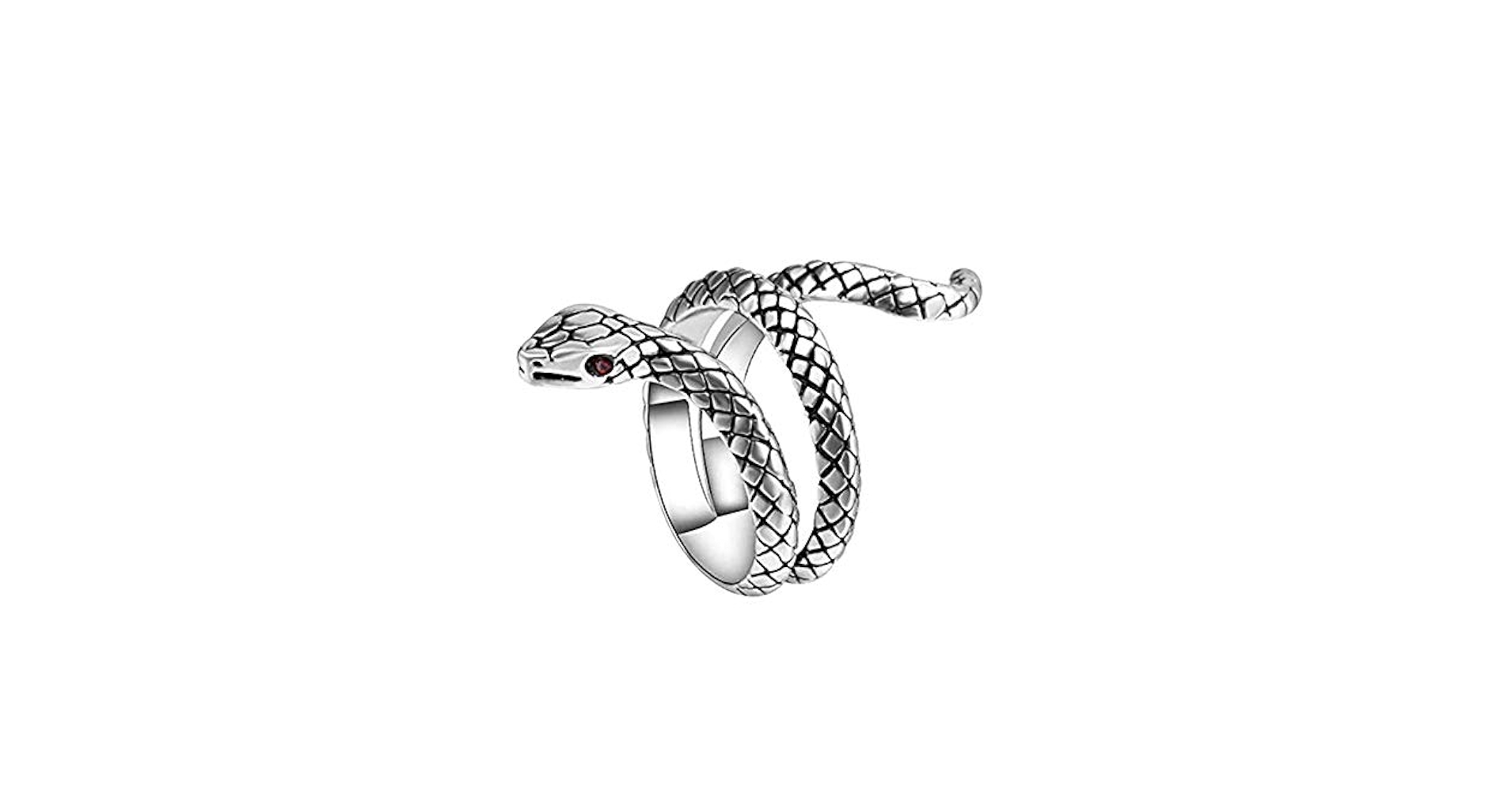 Amazon | [JOLUCE] 蛇 指輪 フリーサイズ レディース リング