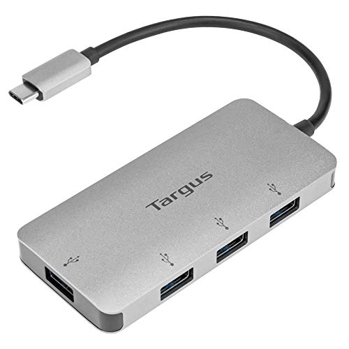 Hub USB-C Targus de 4 puertos con carcasa de aluminio para portátil