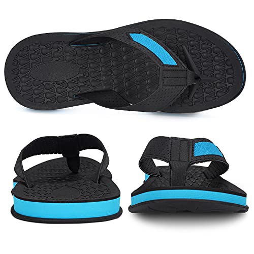 Image of MALIDA Mens Flip Flops Non-Slip Bathroom Shower Shoes Cushion foam Indoor and Outdoor Thong Sandals