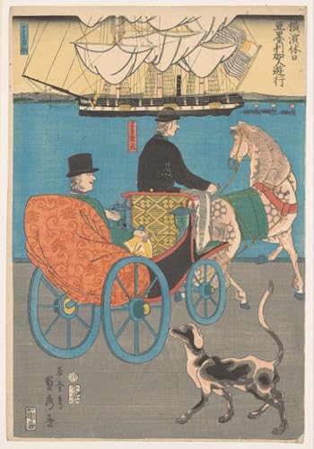 Affiche Toile célèbre d'Utagawa Sadahide pour décoration murale de salon 60x90cm