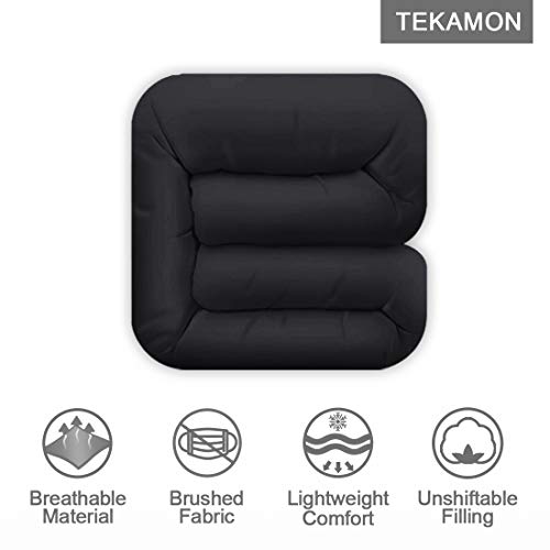TEKAMON Steppdecke für alle Jahreszeiten, King-Size, Winter, warm, Sommer, weich, gesteppt, Alternative Bettdeckeneinlage, Ecklaschen… – Ansicht 6