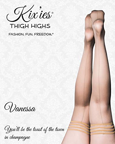 Image of Kix'ies Bridal Hosiery Thigh High Stockings For Women with No-Slip Stay Up Grip | Bridal Lingerie - Bridal Wedding Collection
