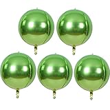 Paquete: cada paquete contiene 5 piezas de globos de 22 pulgadas. Hay varios colores disponibles: oro, plata, arco iris, rosa, oro rosa, verde manzana.