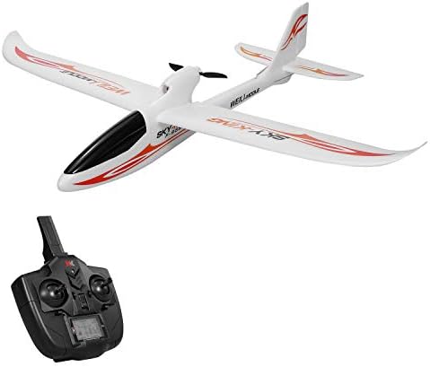 GoolRC WLtoys F959S RC Airplane, Sky-King 2.4G 3CH 6-Axis Gyro Remote Control Aircraft, Fixed-Wing Plane Glider for Adults or Teens, RTF Ready to Fly (Red)