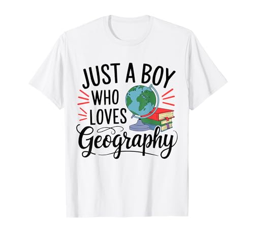 Funny Loves Geografía Niños Geografía Maestro Mapa Amante Camiseta
