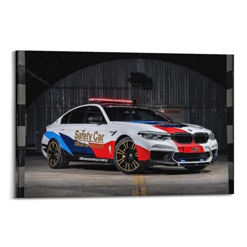 GUDAO Poster M5 Voiture de course Motogp Voiture de sécurité Voiture de sport Peinture sur toile Art Photo 30 x 45 cm