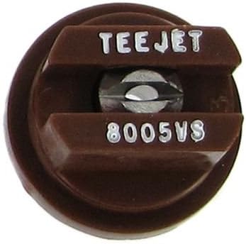 TeeJet TP8005VS VisiFlo Flat Fan Spray Nozzle - 80° - 0.5 GPM - Brown (Pack of 12)