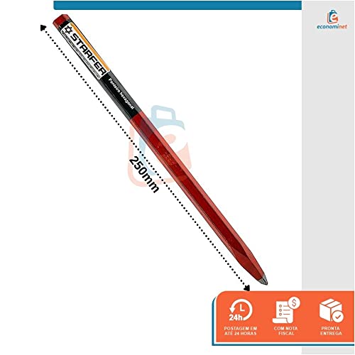 Kit Ponteiro e Talhadeira para Martelete Hexagonal Aço 25cm Starfer