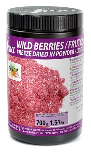 SOSA Frutos del bosque liofilizado en polvo - Colorante y potenciador de sabor - Bote 700grs - Uso alimentario