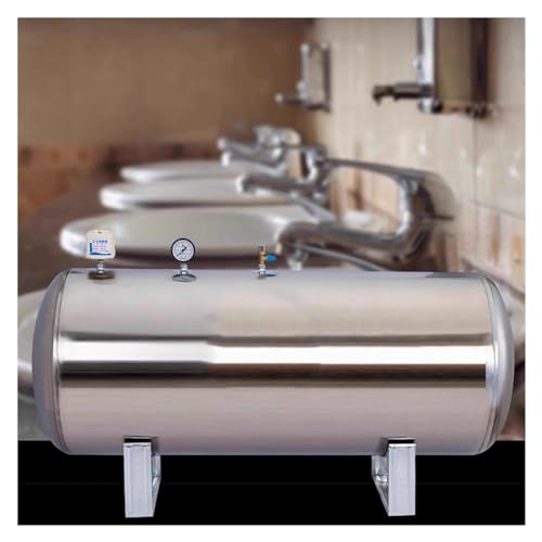 100 Gallon Horizontal Pressure Water Tank Kit for Well Systems - Equipped with Cleaning Port, Perfect for Home, Garden, Kitchen, Shower, and Toilet Applications