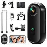 4Kアクションカメラ UHD 小型ウェアラブルカメラ 160°広角小型Vlogビデオカメラ ボディカメラ Yolanda ハンズフリーPOV 30メートルIP68防水 WiFi スマホ連携 循環録画 写真撮影 軽量 Vlog action cam 旅行 アウトドア ペット 会議商談 授業 旅行スポーツカメラ 日本語取扱説明書