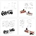 JTSINERU Mini Micro PCB Panel Slide Switch Kit - Assorted 2Pin, 3Pin, 4Pin ON/OFF/ON Switches for Breadboard Electronic Projects
