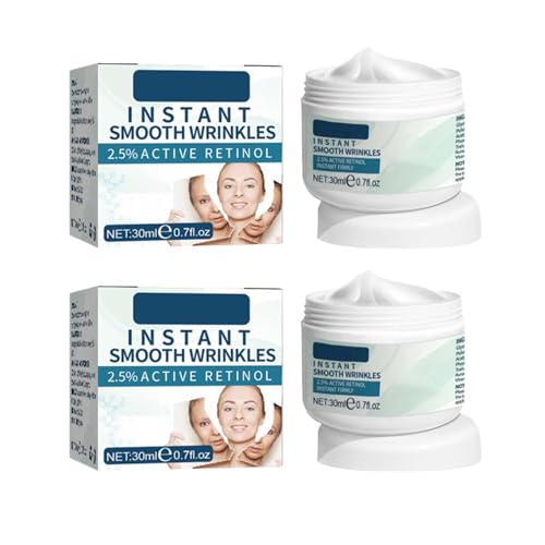 2 unidades de 5 segundos Lifting Firming Crema antiedad, antiarrugas con efecto inmediato contra bolsas de los ojos y piel flácida, crema antiarrugas reafirmante e hidratante, cuidado antiedad para