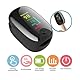Pulsoximeter für Erwachsene mit Farbdisplay-LCD – Oximeter Finger Sauerstoff Blutsauerstoffmessgerät (SpO2) & Herzfrequenz-Monitor am Finger | 3-5 Sekunden Schnellmessung (schwarz)