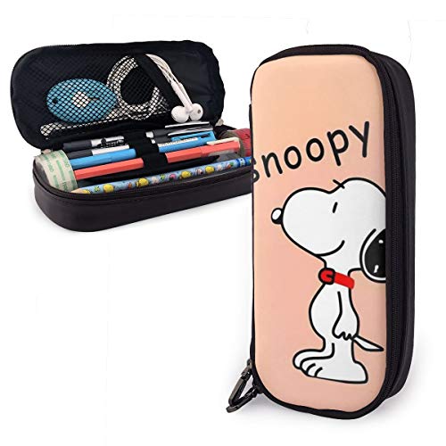 Preisvergleich Produktbild Snoopy Federmäppchen, großes Fassungsvermögen, Stifttasche, Make-up, Stifttasche, Schreibwaren mit doppeltem Reißverschluss, Stifthalter für Schule / Büro