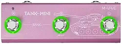 M-VAVE Pedal de guitarra efeito múltiplo Tank Mini, compatível com gravação IR e OTG, cabine integrada, amplificador, mod, FX, atraso e efeitos reverberação, compatível pedal de controle aplicativo