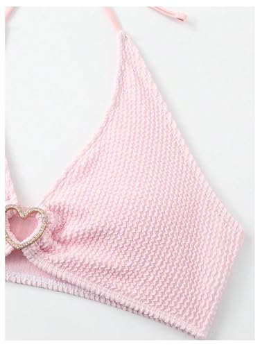 SOLY HUX Women's Cute Bikinis Sets Halter Tie Up Bikini Top High Cut Bottom Summer Bathing Suits Swimwear4