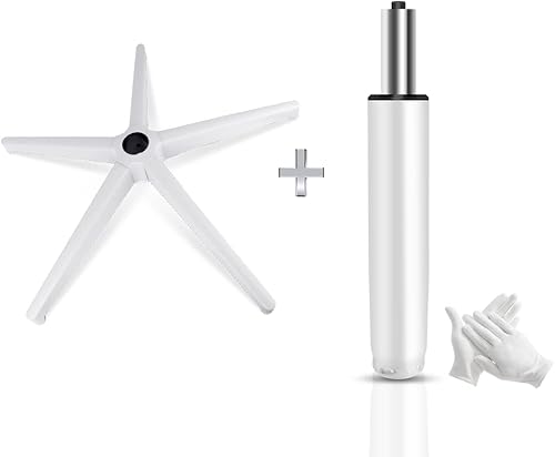 Reemplazo de base de silla de escritorio con patas de metal reforzado y resistente, pistón hidráuliconeumático de elevación de gas, tamaño universal