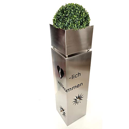 Best Quality 🔥 HGD CS32-3306 Metal Column Made of Stainless Steel Welcome, Silver