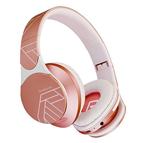 PowerLocus Edge Casque Bluetooth sans Fil, Casque sans Fil sur l'oreille, Hi-FI Stéréo, Micro SD/TF, Écouteurs avec Microphone Intégré et Pliables avec...