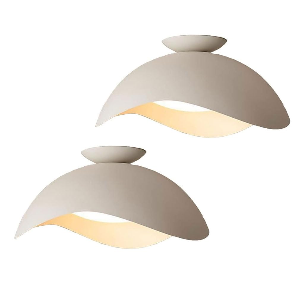 FROIDEXG Modern Creative White Indoor Ceiling Lamp Home Bedroom Ceiling Light Nordic Art Decorative LED Ceiling Lamp Suitable for Dining Room Living Room Children's Room Study (4000K)