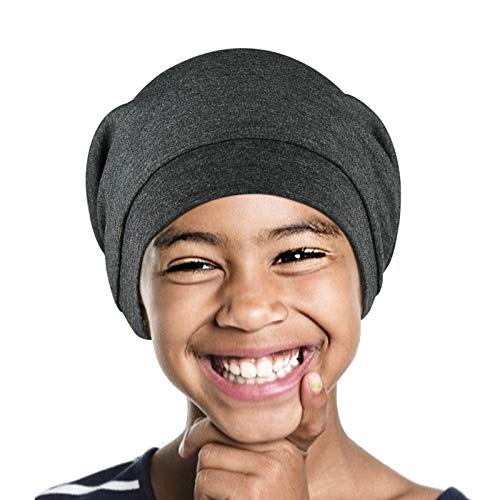 Alnorm Bonnet Tricoté Doublé Satin Grand Chapeau en Soie pour Dormir Cover