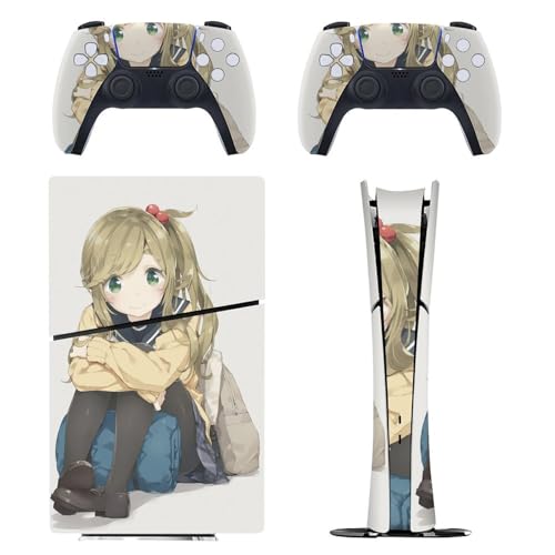 PS5 Slim �p �X�L���V�[�� �G���L�����N�^�[�� ���L���� ���R������ �{�̂ƃQ�[���R���g���[���[��p�X�e�b�J�[ �y�����݌v �f�W�^���E�G�f�B�V������p�z ���^�X�L�� �{�̕ی� �X���� ���B�� �w��/��/����/�ق���h�~ ��G��/�U�M�ǂ� ���� ��