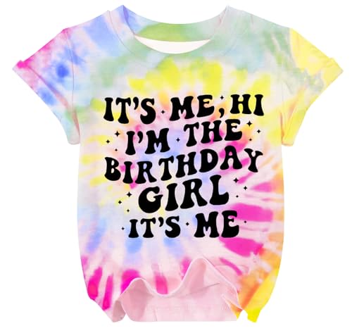 Image of Birthday Girls Shirt Kid It's Me Hi I'm The Birthday Girl It's Me 5-12Y | YHHR Birthday Shirts for Girls ,Bday Girl Shirt ,Its My Birthday Shirt Girl Graphic Tee ,Kids Bday Party Outfit 5-12 Years
