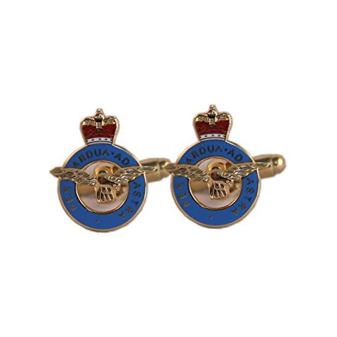 RAF ENAMEL CUFFLINKS, ROYAL AIR FORCE ENAMEL CUFFLINKS Cover