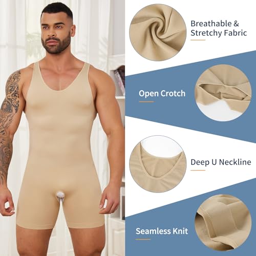 MISS MOLY Mens Full Body Shaper Tummy Control Shapewear Bodysuit Slimming Underwear Tank Top Fajas Para Hombres2