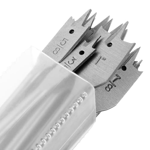NJTHNTJR Juegos de 13 Brocas de Pala, Broca de de Acero de Aleación, Cortador de Agujeros de Madera Plano Apto para Carpintería, Brocas Variadas