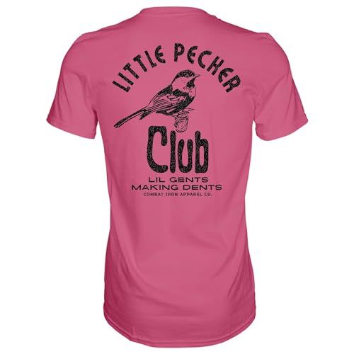 Combat Iron Mens Graphic T-Shirt - Little Pecker Club | Soft cotton-poly blend athletic tapered fit. Tagless neck. No-sag collar. Pre-shrunk. Veteran-owned. Made in USA. product thumbnail 12
