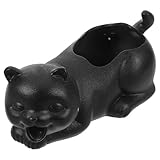 Toyvian Cracheur d'eau en Céramique Noir pour Bassin et Aquarium Figurine Décorative de ...