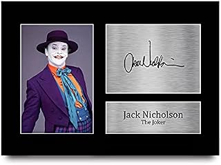 HWC Trading Jack Nicholson Gift Signed A4 Printed Autograph The Joker Batman Gifts Print Photo Picture Display