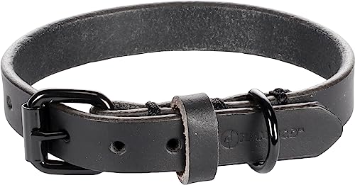 Flamingo Dog Collar Leano Black XS/S 24-30cm 15mm - Image 2