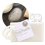 Florex Duschseife 120g mit Kordel, Schneerose - Feste Duschpflege - nachhaltiges Duschgel - silikonfrei - plastikfrei