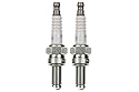 2x Zündkerze CR7EB passend für Peugeot Jet Force 50/125, Speedfight 3/4, Ludix, Aprilia Atlantic, Vespa LX 125 – Zündkerzenset 2 Stück, entstört, 10 mm, 0,8 mm