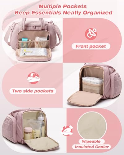 Marscamd Quilted Breast Pump Bag