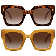 (2151)2pcs Leopard + Brown