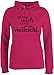 Sprüche Statement mit Spruch - Ich Habe Mich entschieden und sage vielleicht - L - Fuchsia - Teenager mädchen Hoodie - JH001F - Damen Hoodie und Kapuzenpullover für Frauen