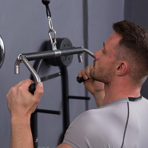 Barre de traction triceps pour machine à câble de musculation