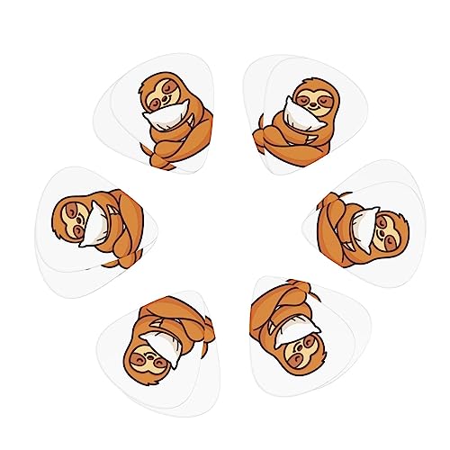 Lot de 12 médiators tendance et durables en forme de paresseux pour guitare électrique ou basse - Les Beatles, Paul McCartney, John Lennon, RIngo Starr, George Harrison Lot de 12 médiators tendance et durables en forme de paresseux pour guitare électrique ou basse – Image 3