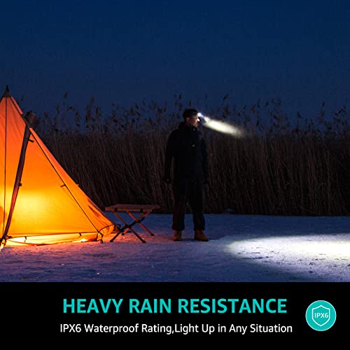 Ditac H1 Head Lamp Rechargeable, Head Lamp With Motion Sensor, Bright Led Headlamp, 440 Lumens 1800Mah Max Runtime 70 Hours, Ipx6 Waterproof Headlight 5 Modes For Hiking Camping Fishing (Green) #TOP4