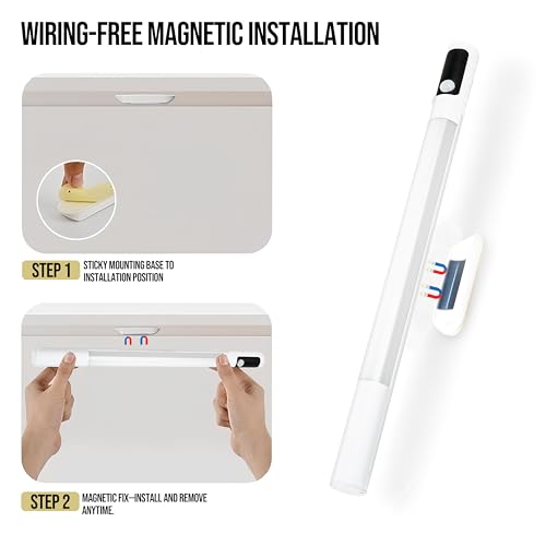 Image of Gesto 40CM Rechargeable Motion Sensor LED Light for Wardrobe, Cabinet, Kitchen, Under Stairs & Shelf, 2400mAh Closet Light, 3 Color Modes, Adjustable Brightness, Magnetic Night Light for Study Table