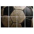 8 Pack Art Acoustic Panels Sound Absorbing Detail an Old Soccer Decorative Soundproof Wall Panels Self Adhesive for Home Recording Studios 48"x32"