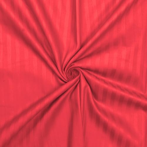 Image of Single Bedsheet for Single Bed, Lavender Sheet | 1 Single Bedsheet Cotton Bed Sheet Single Bed (60x90 Inch) with 1 Pillow Cover - Red