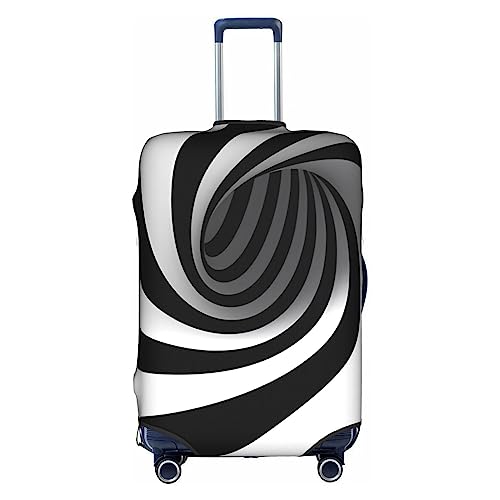 Housse de valise Dehiwi blanche à tourbillons pour protéger vos bagages de 45 à 81 cm