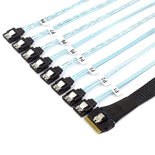 Cable Slimline SAS SFF-8654 8I para organizar discos SATA en servidores NAS