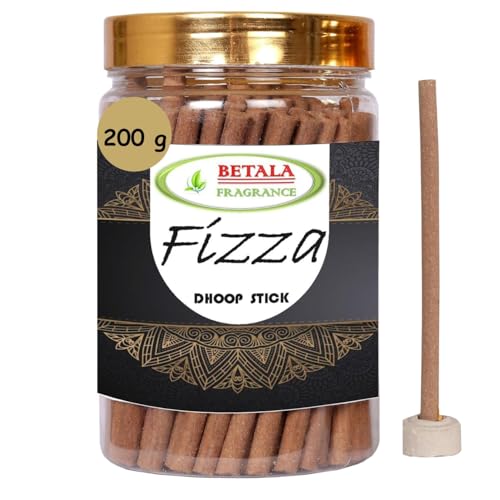 Image of Betala Fragrance Fizza Dhoop Sticks for Pooja, 200 Gm Bamboo Less & Charcoal Free Dhup Batti for Puja with Holder Stand (70-80 Stick) () | dhupkathi | | doopsticks | | doopam | (200 Gm) (Fizza)
