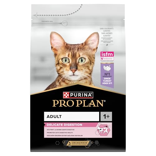 PRO PLAN Delicate Digestion Turkey Dry Cat Food 3kg - Image 3